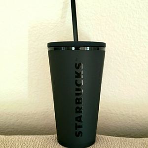 Starbucks Matte Black 16 OZ Tumbler Cup NEW